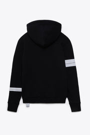 Felpa JapTake-away colore Nero da donna con cappuccio long string hood