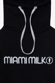Felpa JapTake-away colore Nero da donna con cappuccio long string hood